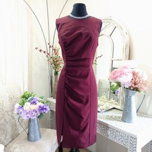 🍒NWT🍒 MILLY BURGUNDY CAREER DRESS
